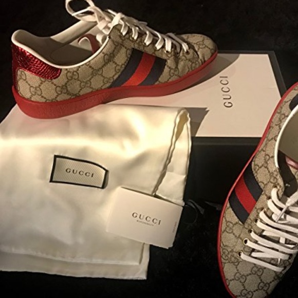 gucci ace gg trainers